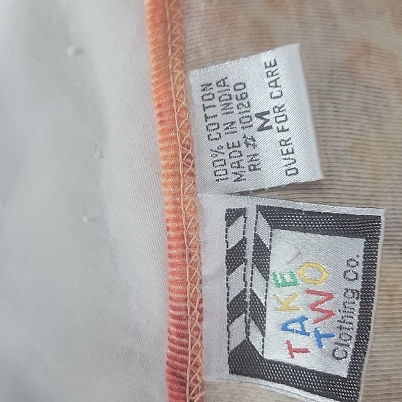 Cheetah print orange floral sequence blouse - Picture 6 of 7